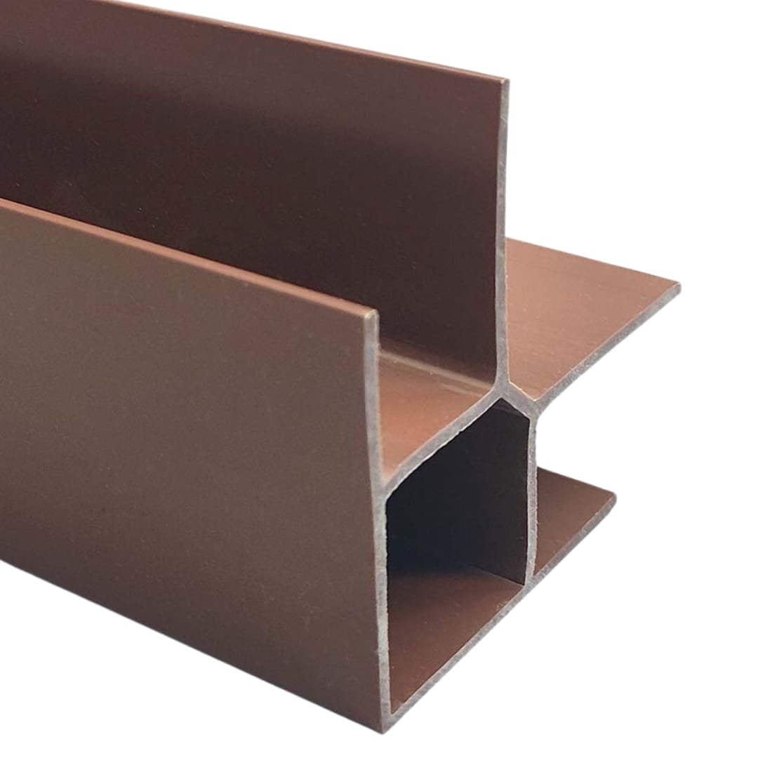 Perfil PVC Fulltech Esquina Exterior 270° Café 2.5m