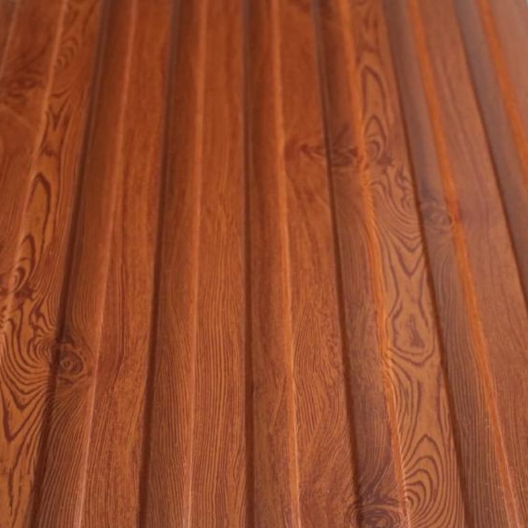 Revestimiento Exterior Metal Siding Fulltech Madera 7 Tablas